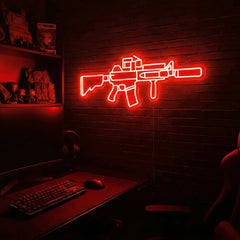 AR v4 premium LED neon sign - Red