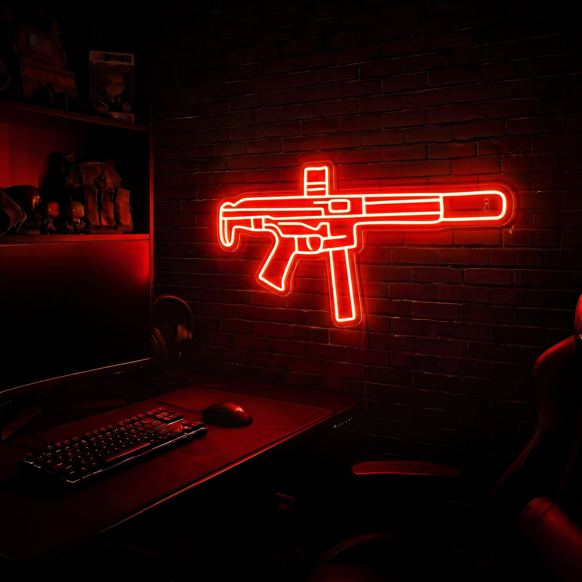 AR v5 premium LED neon sign - Red