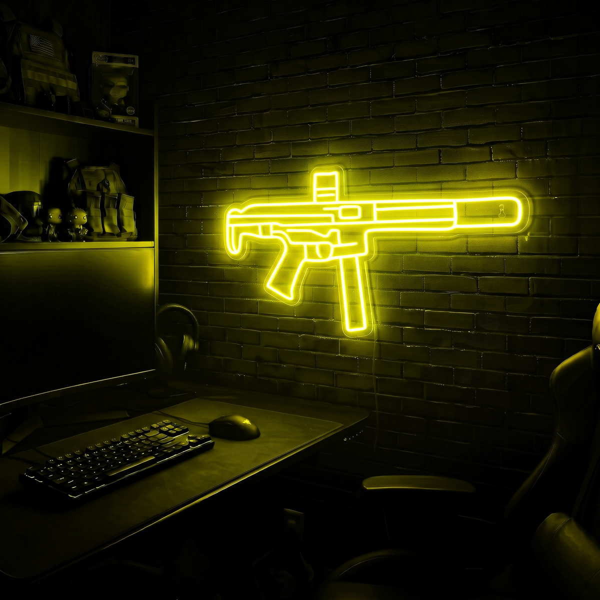 AR v5 premium LED neon sign - Yellow