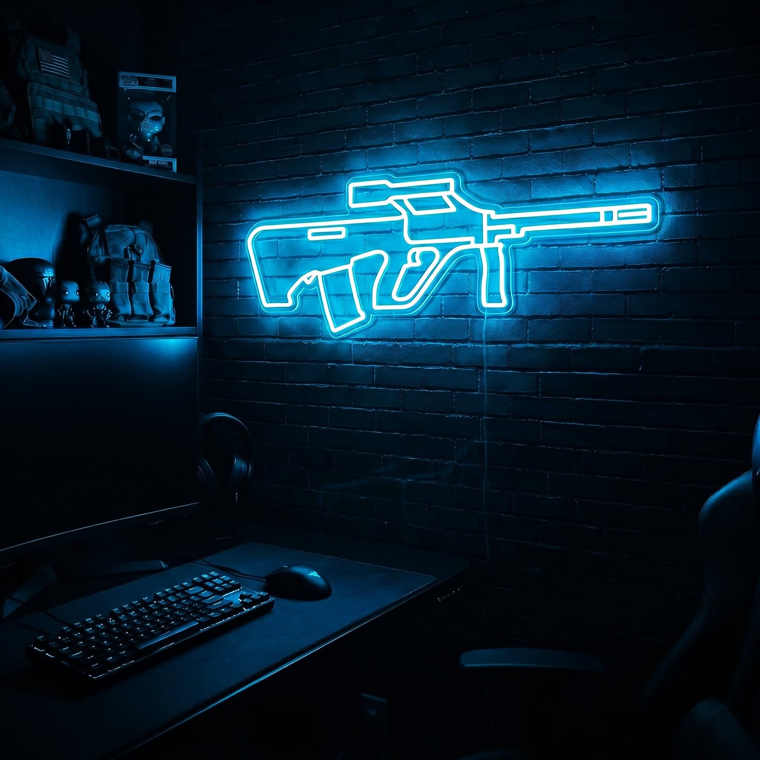 AUG premium LED neon sign - Ice Blue