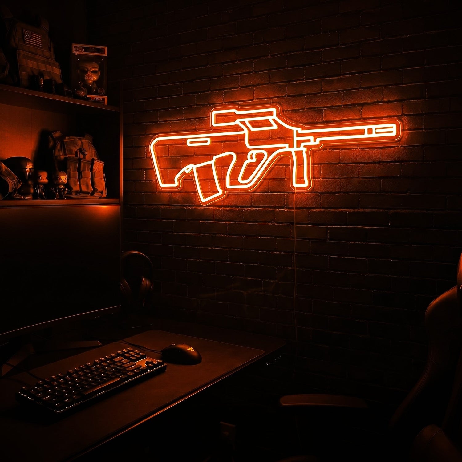 AUG premium LED neon sign - Orange