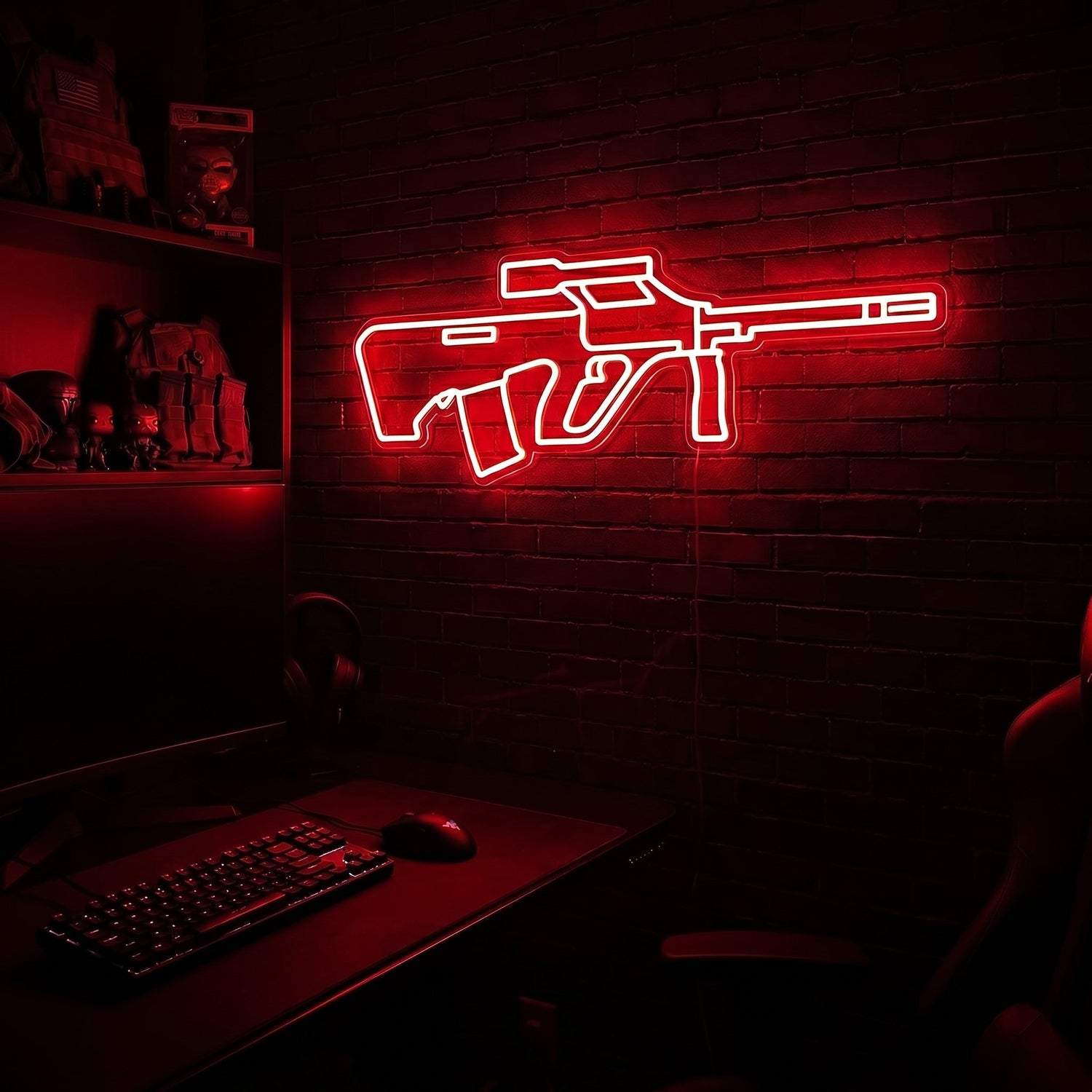 AUG premium LED neon sign - Red