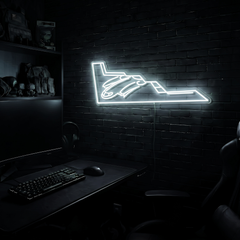 B2 Spirit Bomber v2 premium LED neon sign - Cool White