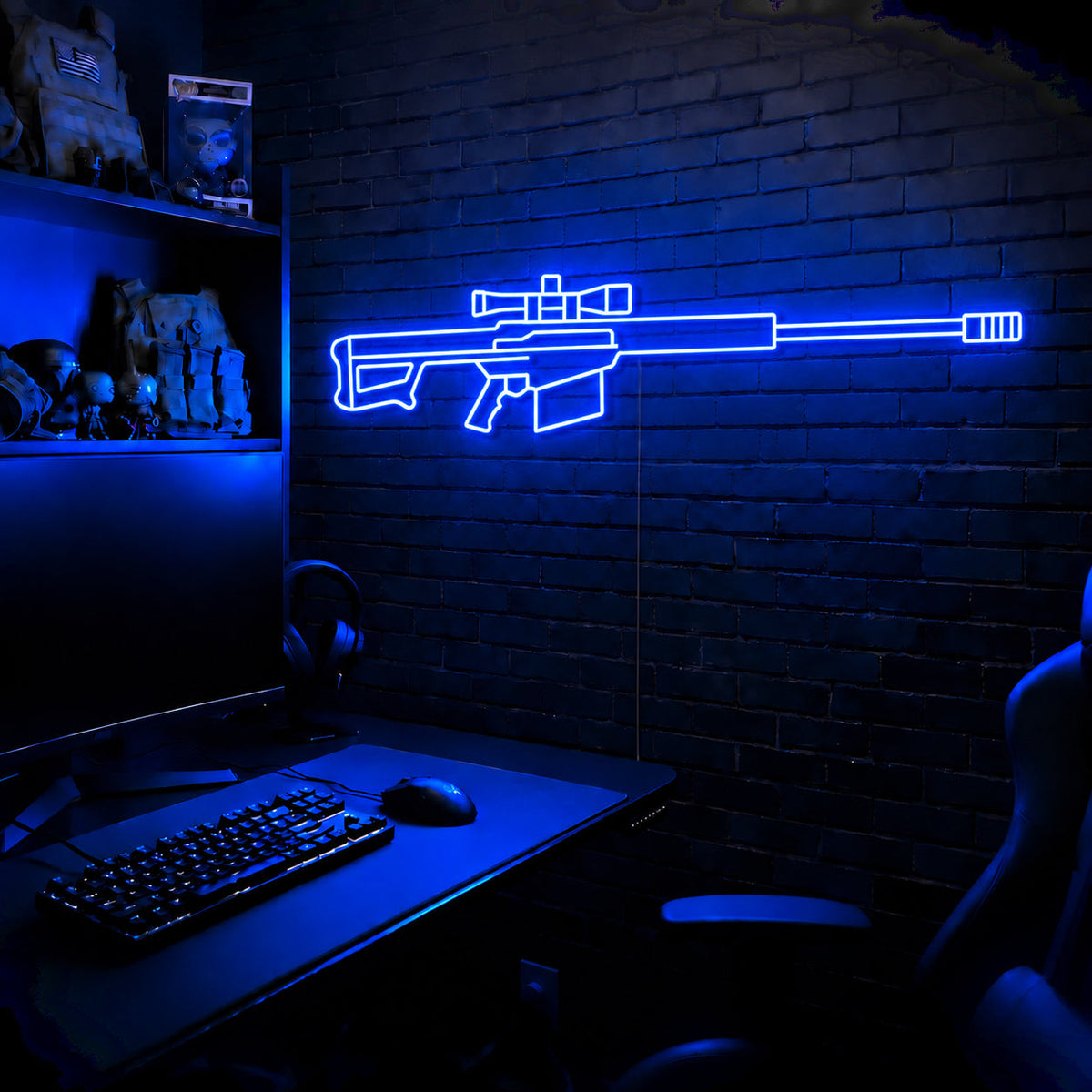 Barrett 50 premium LED neon sign - Blue