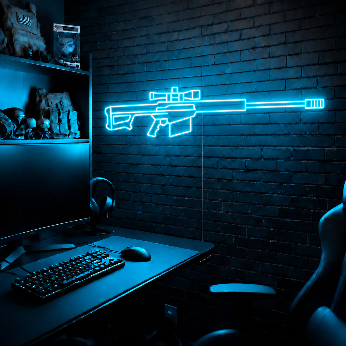 Barrett 50 premium LED neon sign - Ice Blue