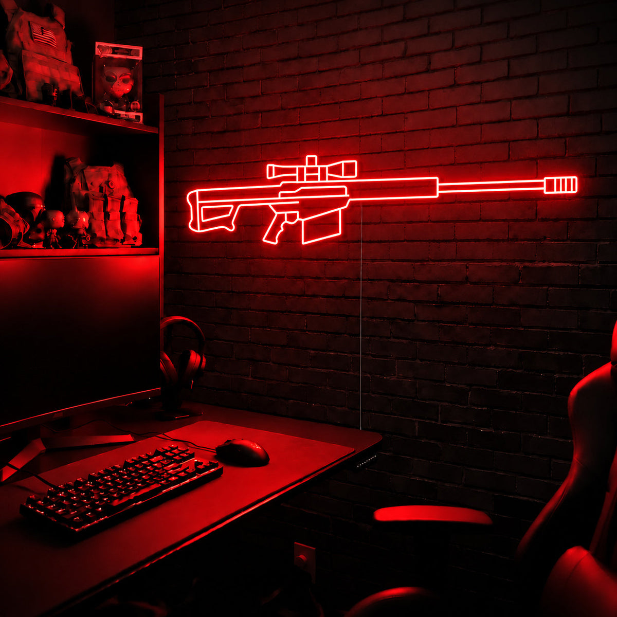 Barrett 50 premium LED neon sign - Red