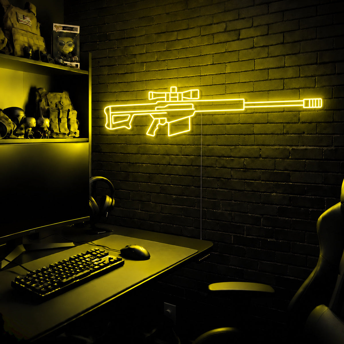 Barrett 50 premium LED neon sign - Yellow