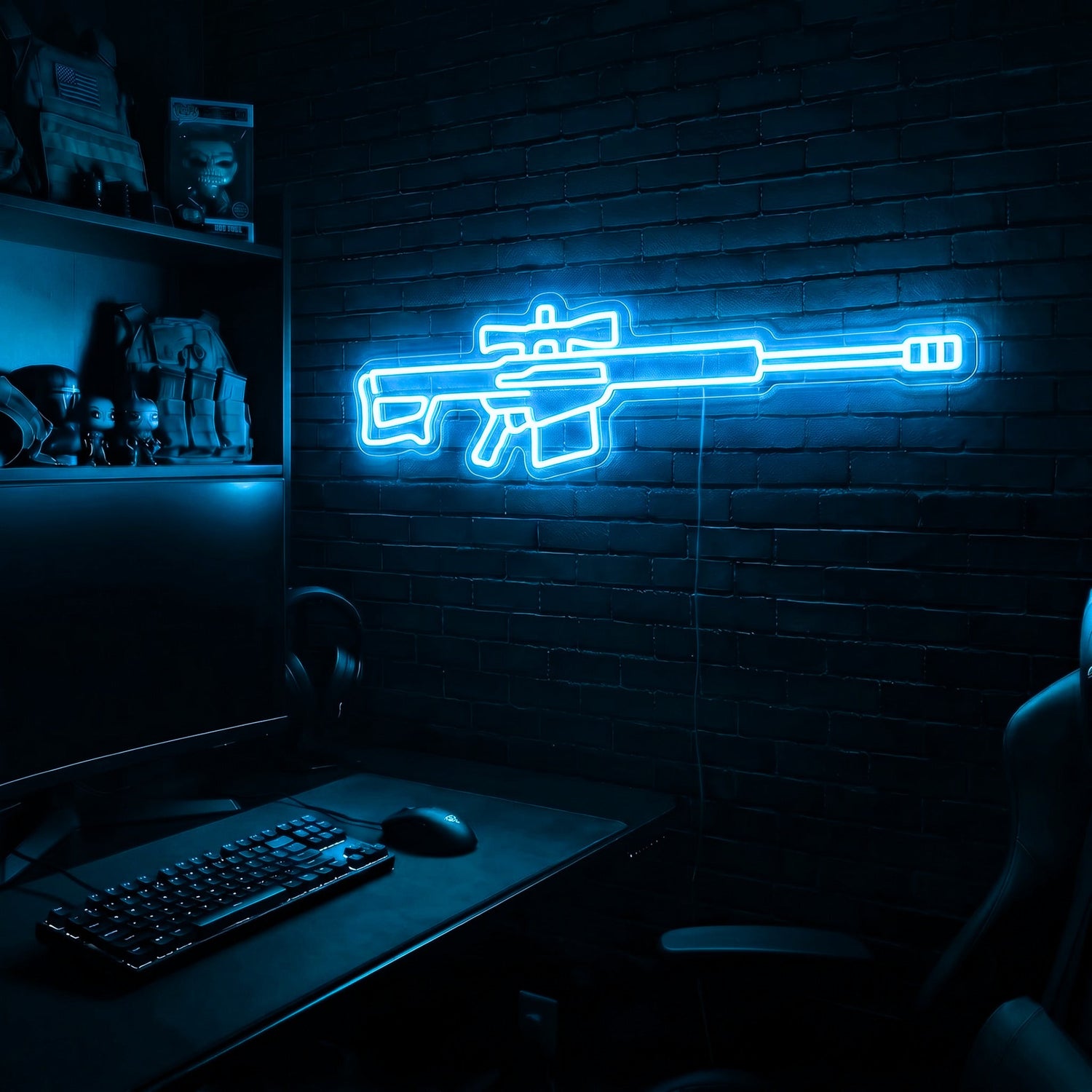 Barrett 50 premium LED neon sign - Ice Blue