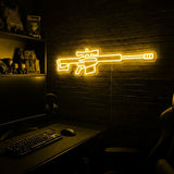 Barrett 50 premium LED neon sign - Yellow