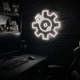 Bolt Face premium LED neon sign - Cool White