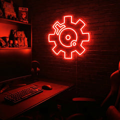 Bolt Face premium LED neon sign - Red
