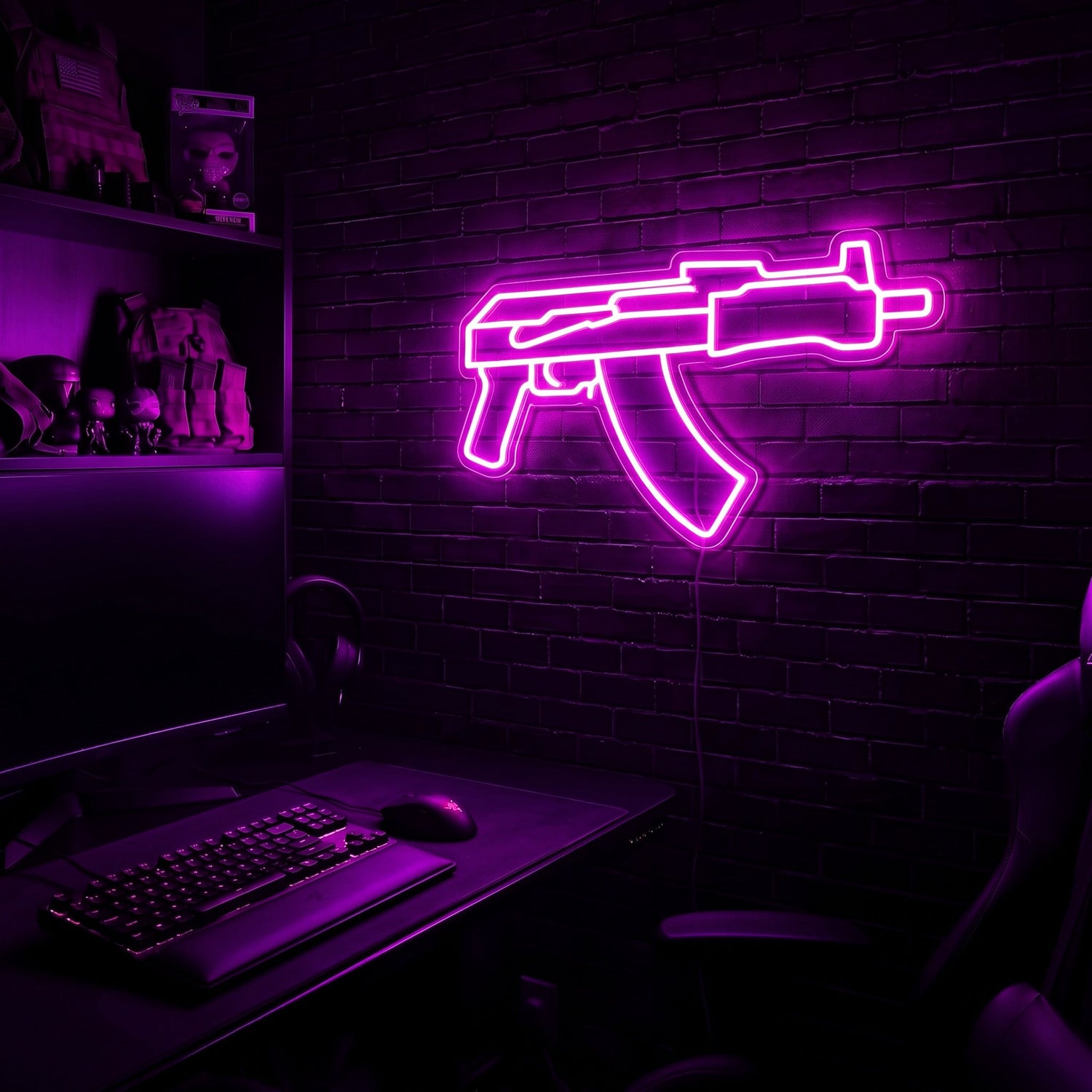 Draco premium LED neon sign - Purple