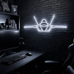 F22 Raptor premium LED neon sign - Cool White