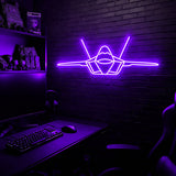 F22 Raptor premium LED neon sign - Purple