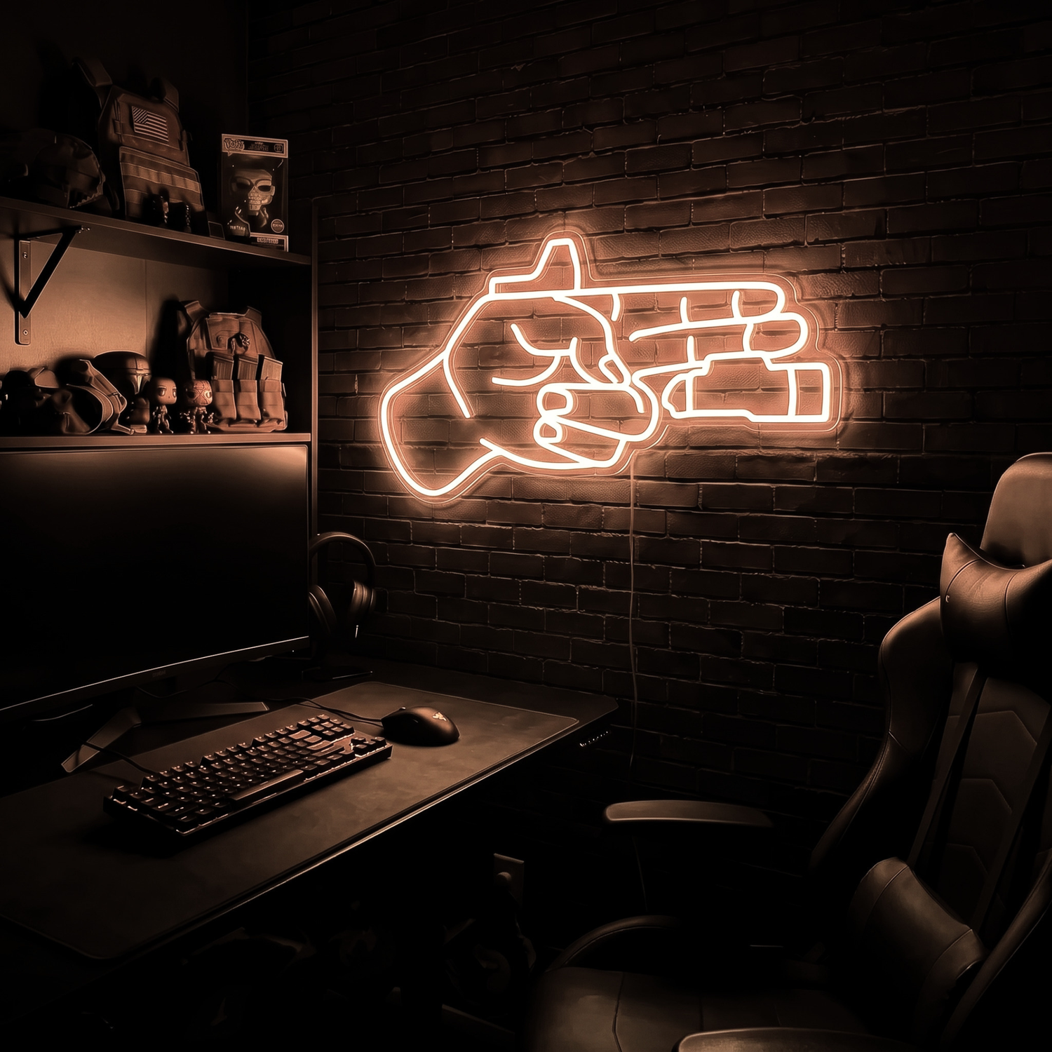 Finger Gun - Premium LED Neon Sign