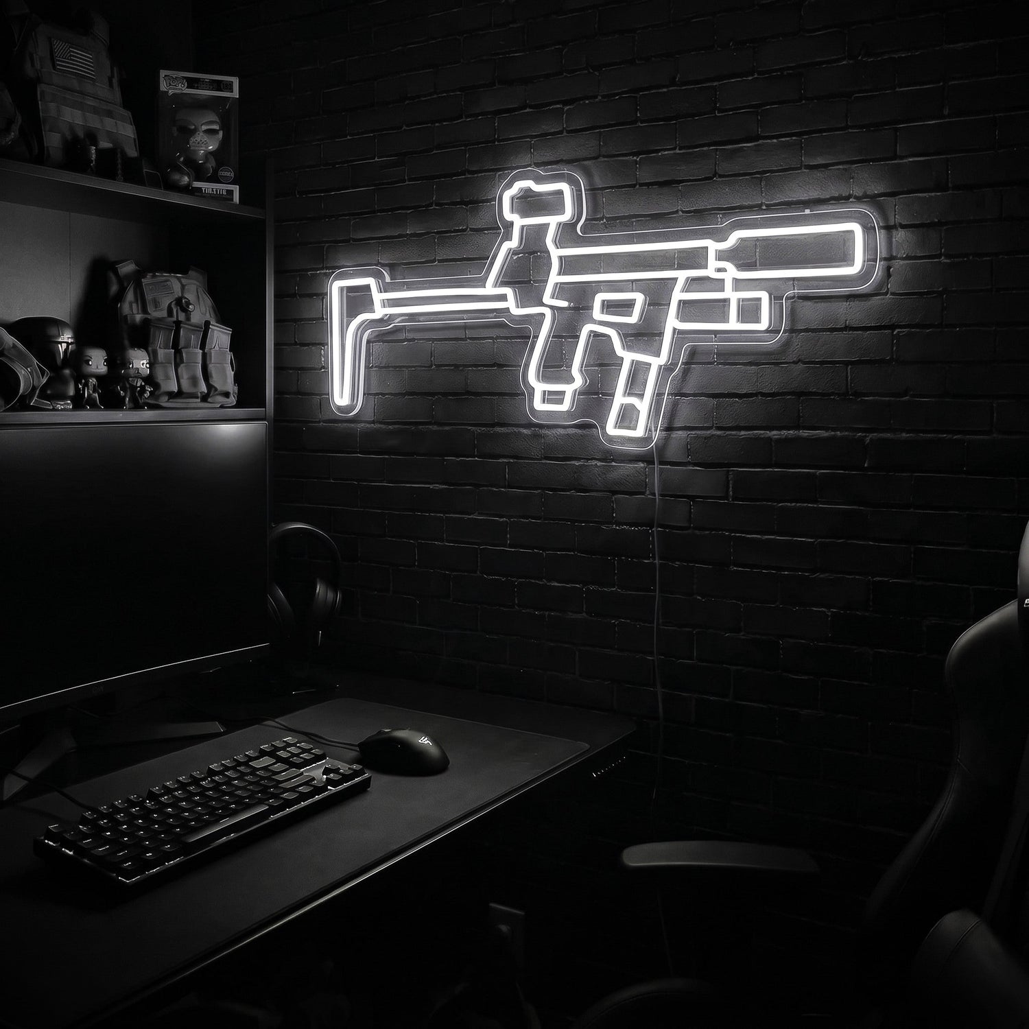 Flux Raider premium LED neon sign - Cool White