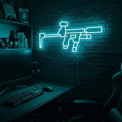 Flux Raider premium LED neon sign - Ice Blue