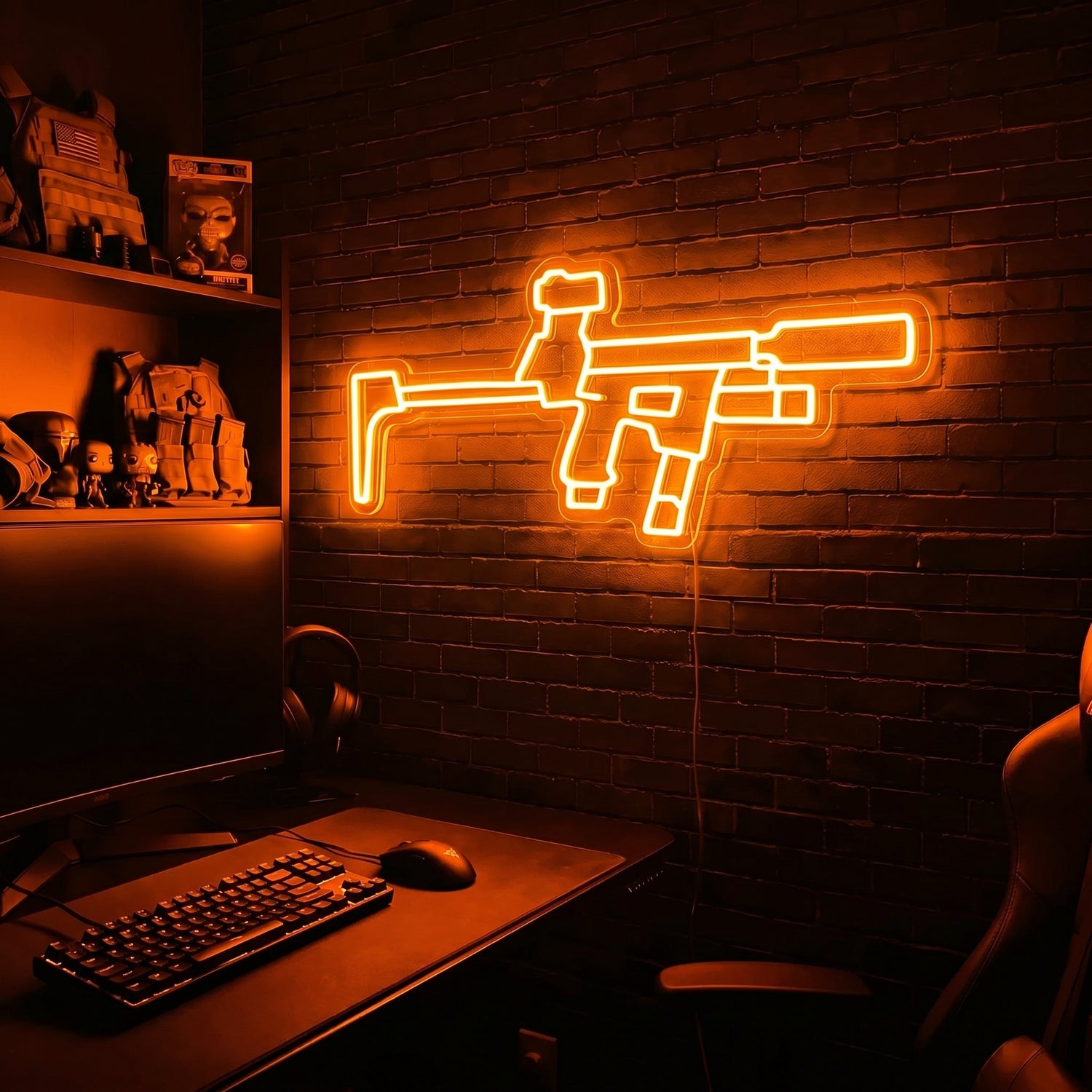 Flux Raider premium LED neon sign - Orange
