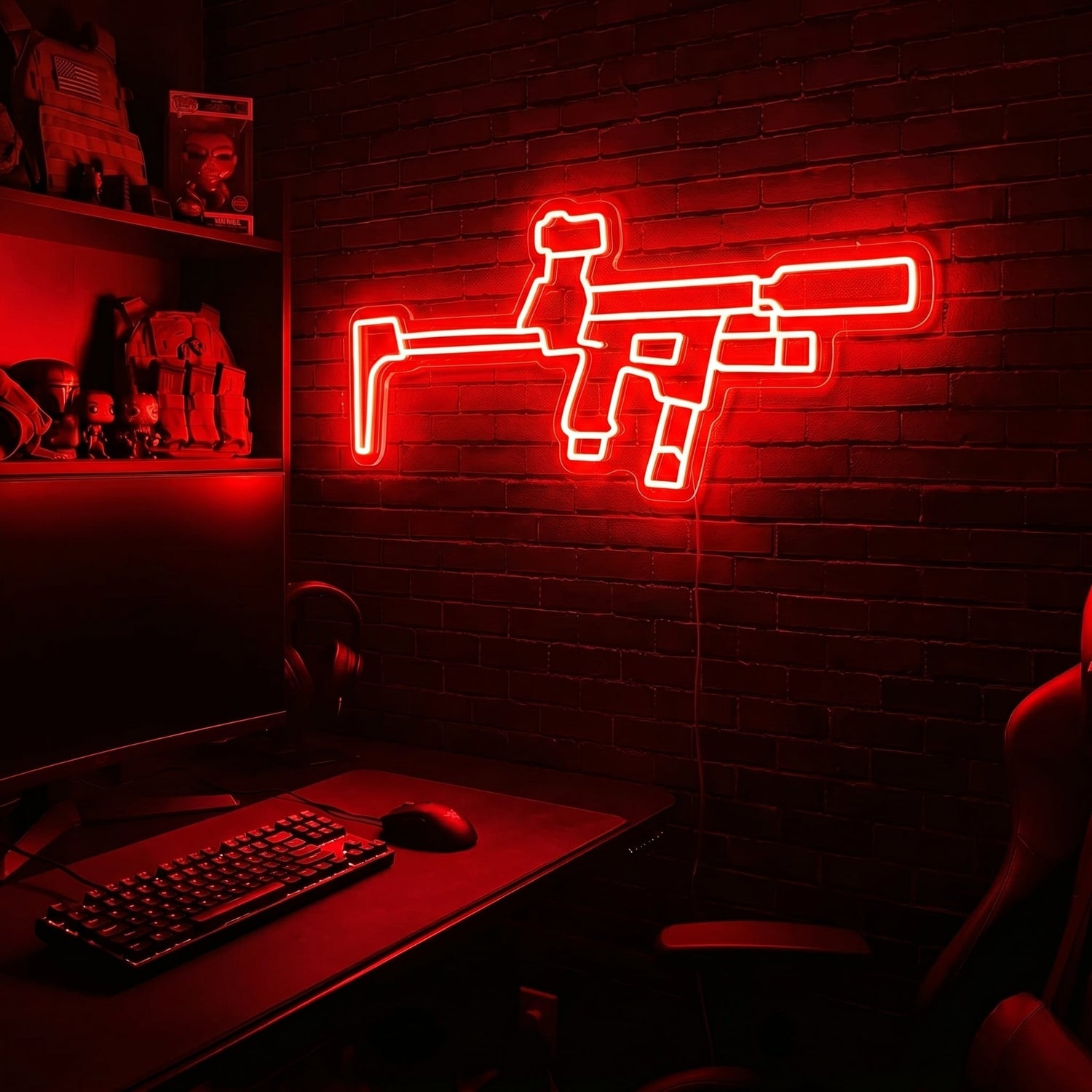 Flux Raider premium LED neon sign - Red