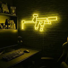 Flux Raider premium LED neon sign - Yellow