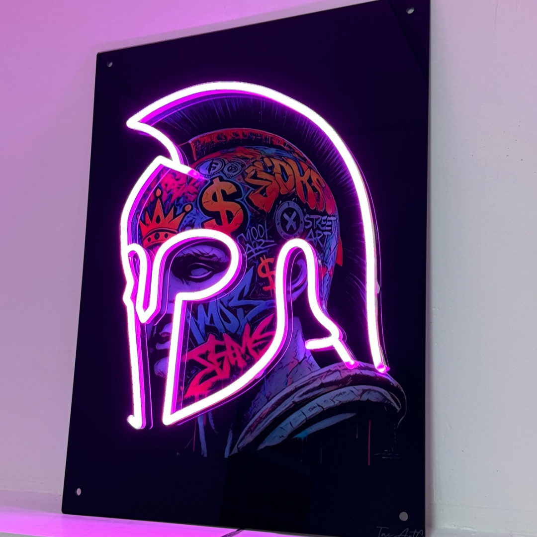 Spartan Graffiti - LED Wall Art (RGB)