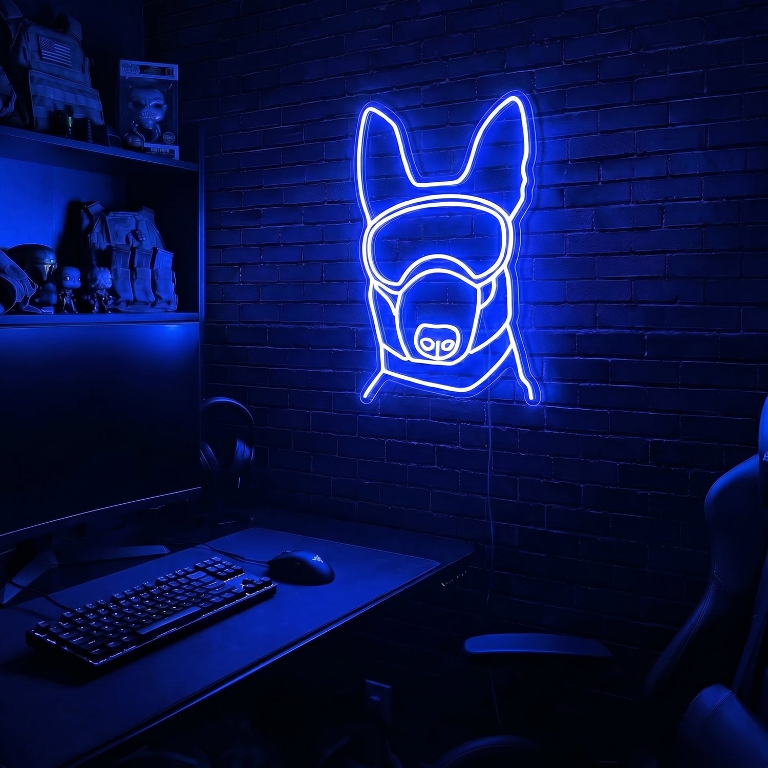 K9 premium LED neon sign - Blue