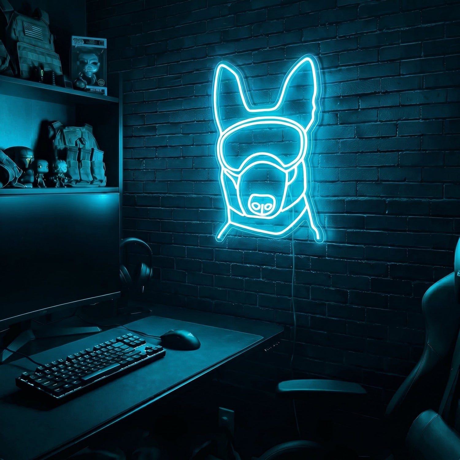 K9 premium LED neon sign - Ice Blue
