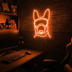 K9 premium LED neon sign - Orange