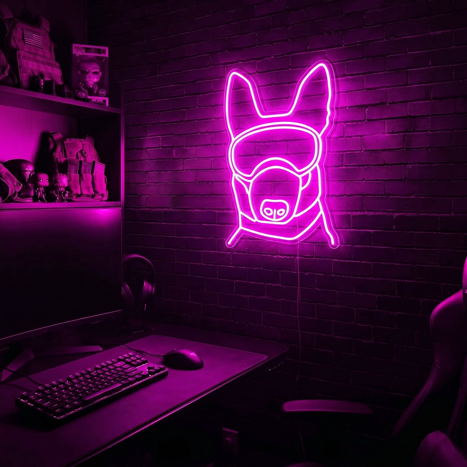 K9 premium LED neon sign - Pink