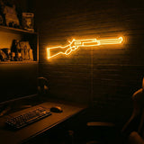 Lever Gun v1 premium LED neon sign - Orange