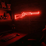 Lever Gun v1 premium LED neon sign - Red