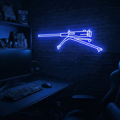 M2 Browning premium LED neon sign - Blue
