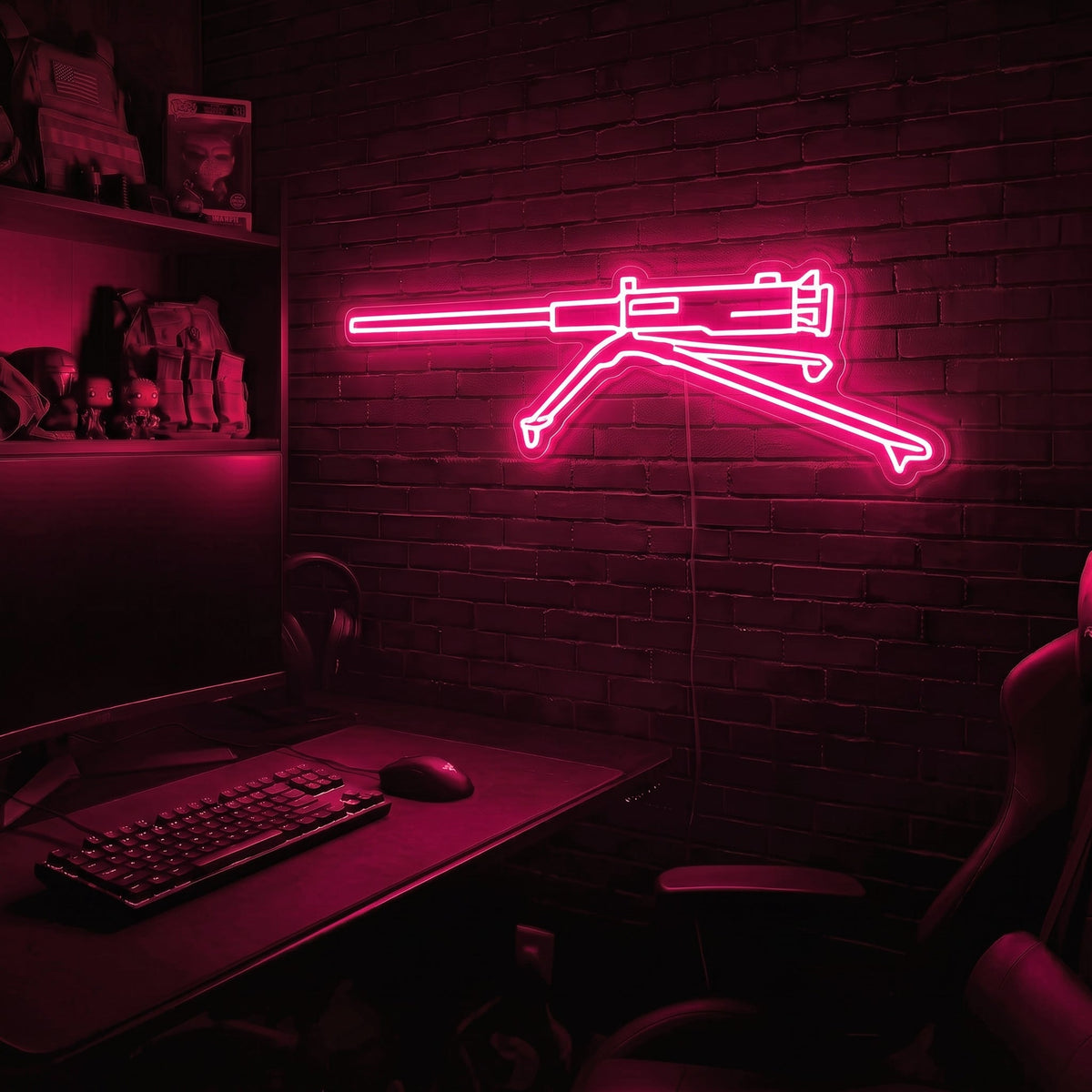 M2 Browning premium LED neon sign - Pink