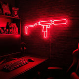 Mini Uzi premium LED neon sign - Red
