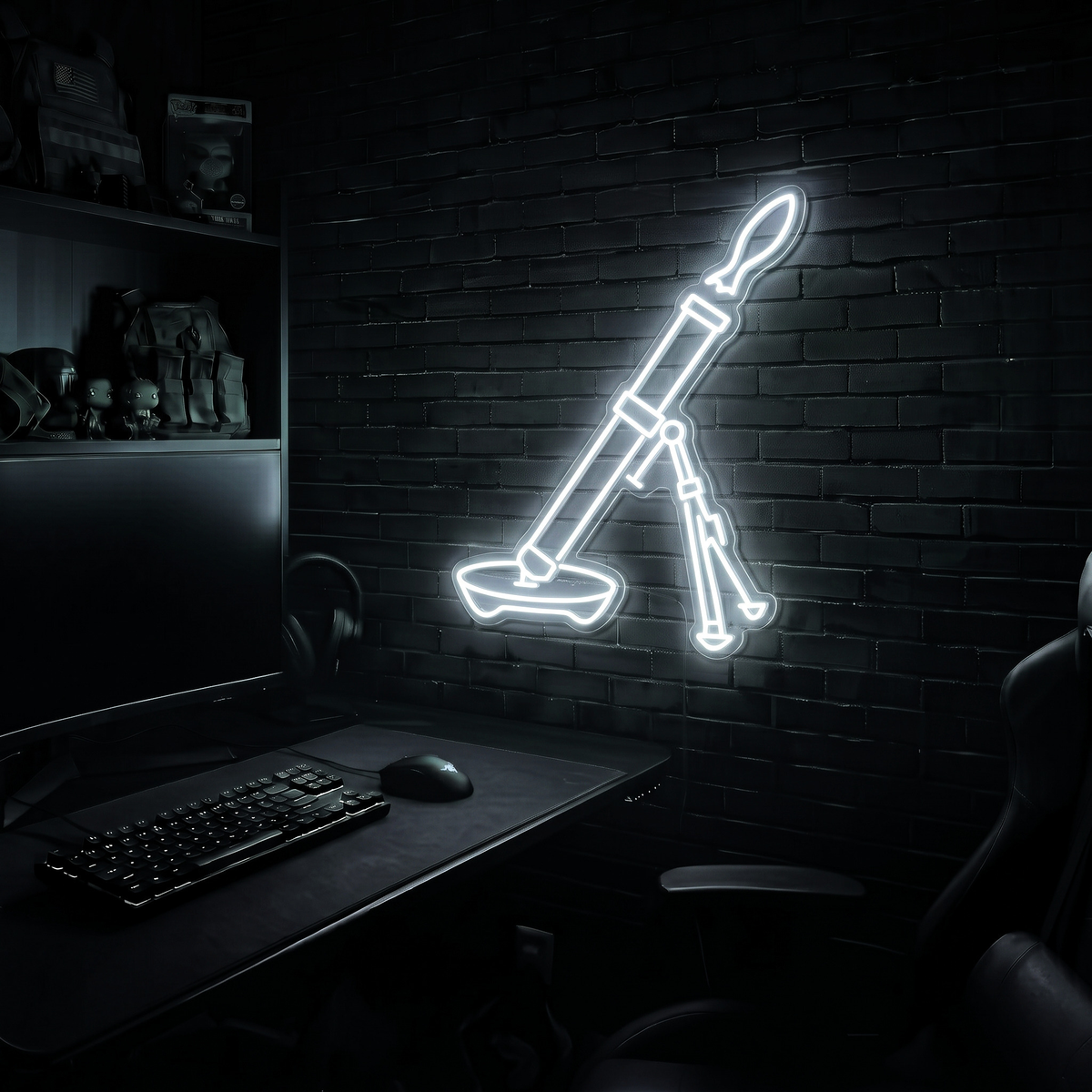 Mortar premium LED neon sign - Cool White