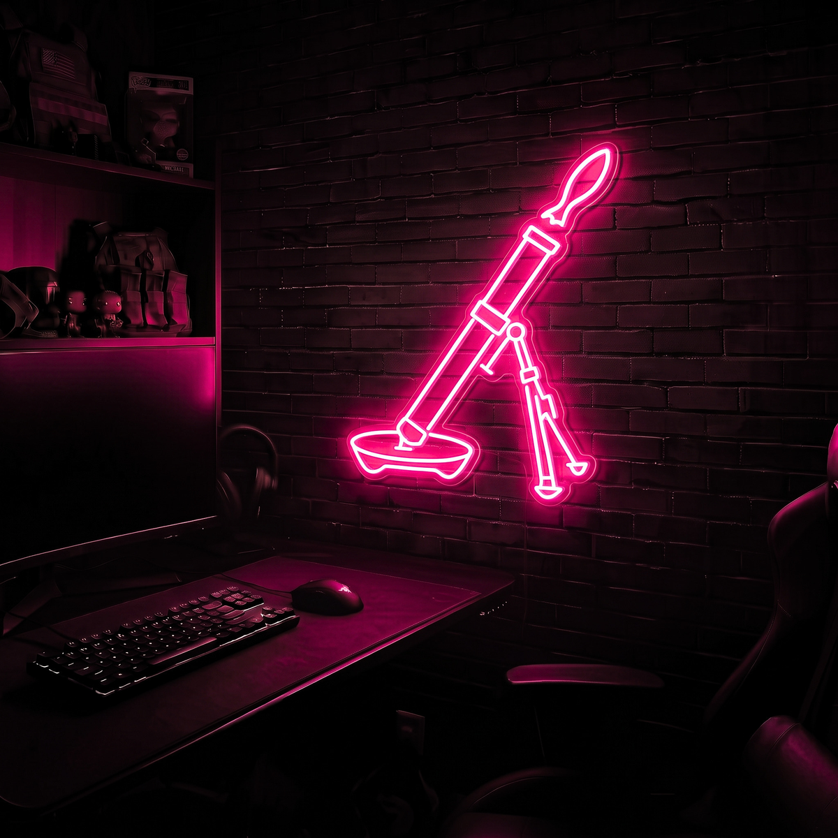Mortar premium LED neon sign - Pink