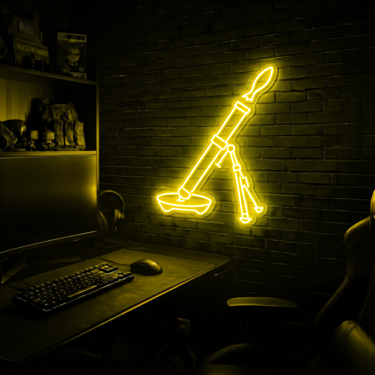 Mortar premium LED neon sign - Yellow