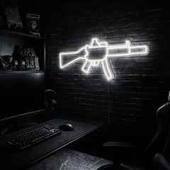 MP5 SD premium LED neon sign - Cool White