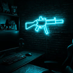 MP5 SD premium LED neon sign - Ice Blue