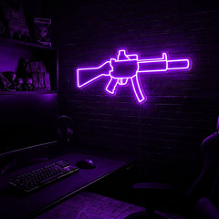 MP5 SD premium LED neon sign - Purple