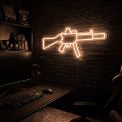 MP5 SD premium LED neon sign - Warm White
