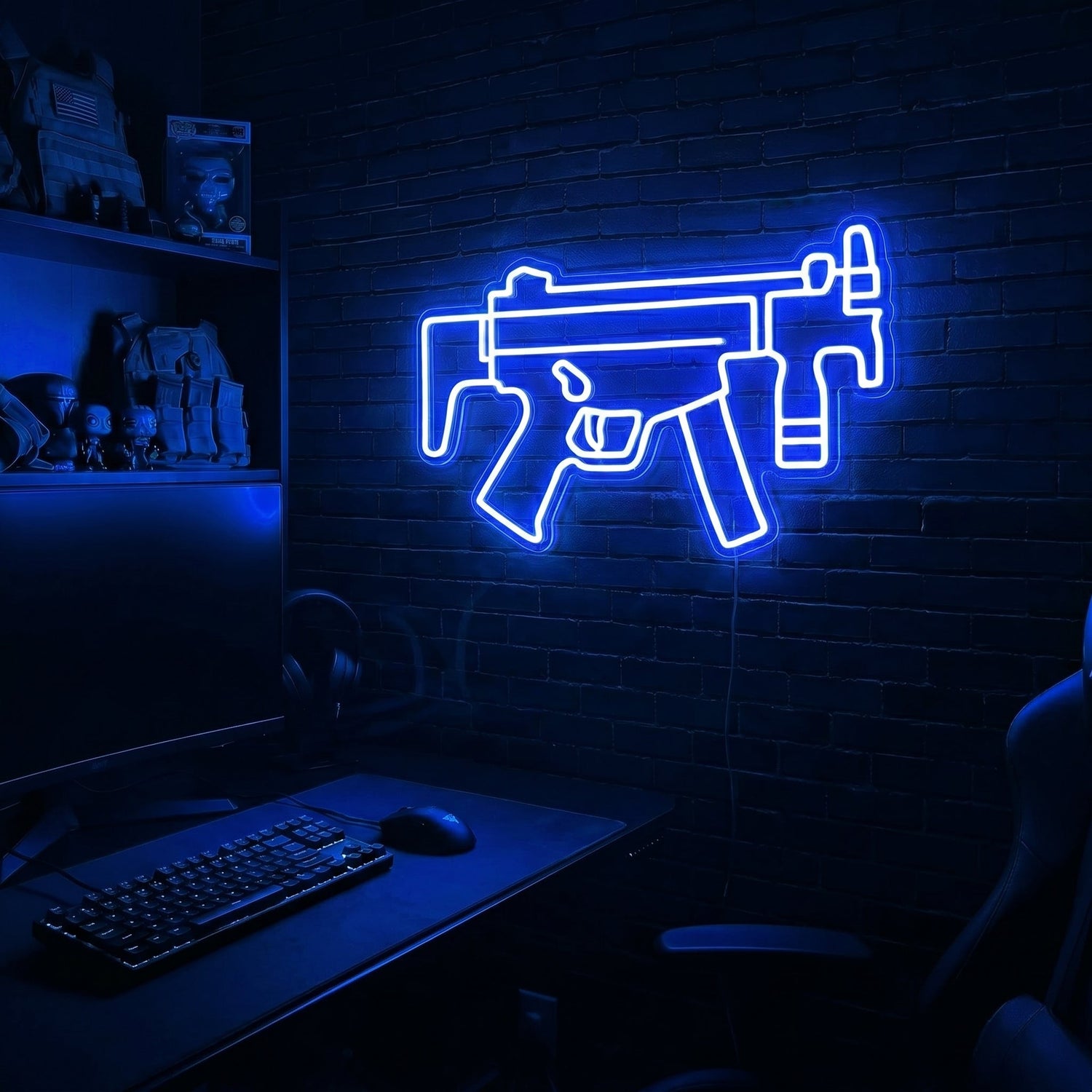 MP5K premium LED neon sign - Blue