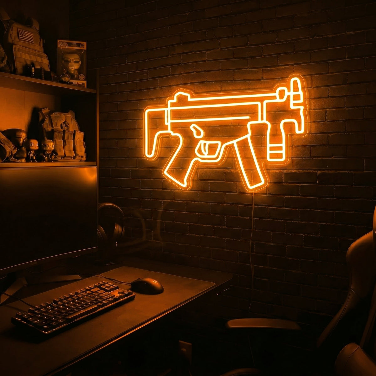 MP5K premium LED neon sign - Orange