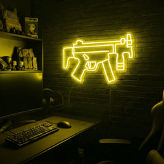 MP5K premium LED neon sign - Yellow