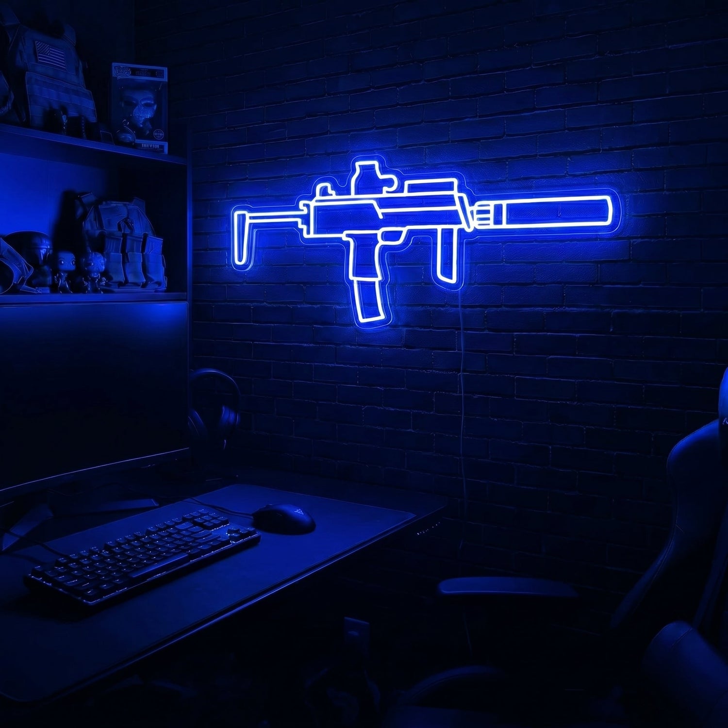 MP7 premium LED neon sign - Blue