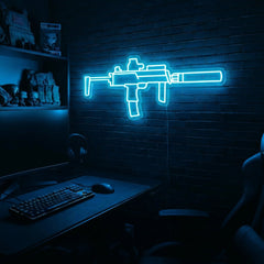 MP7 premium LED neon sign - Ice Blue
