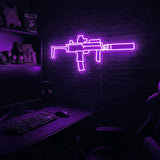 MP7 premium LED neon sign - Purple