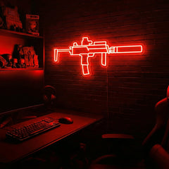 MP7 premium LED neon sign - Red