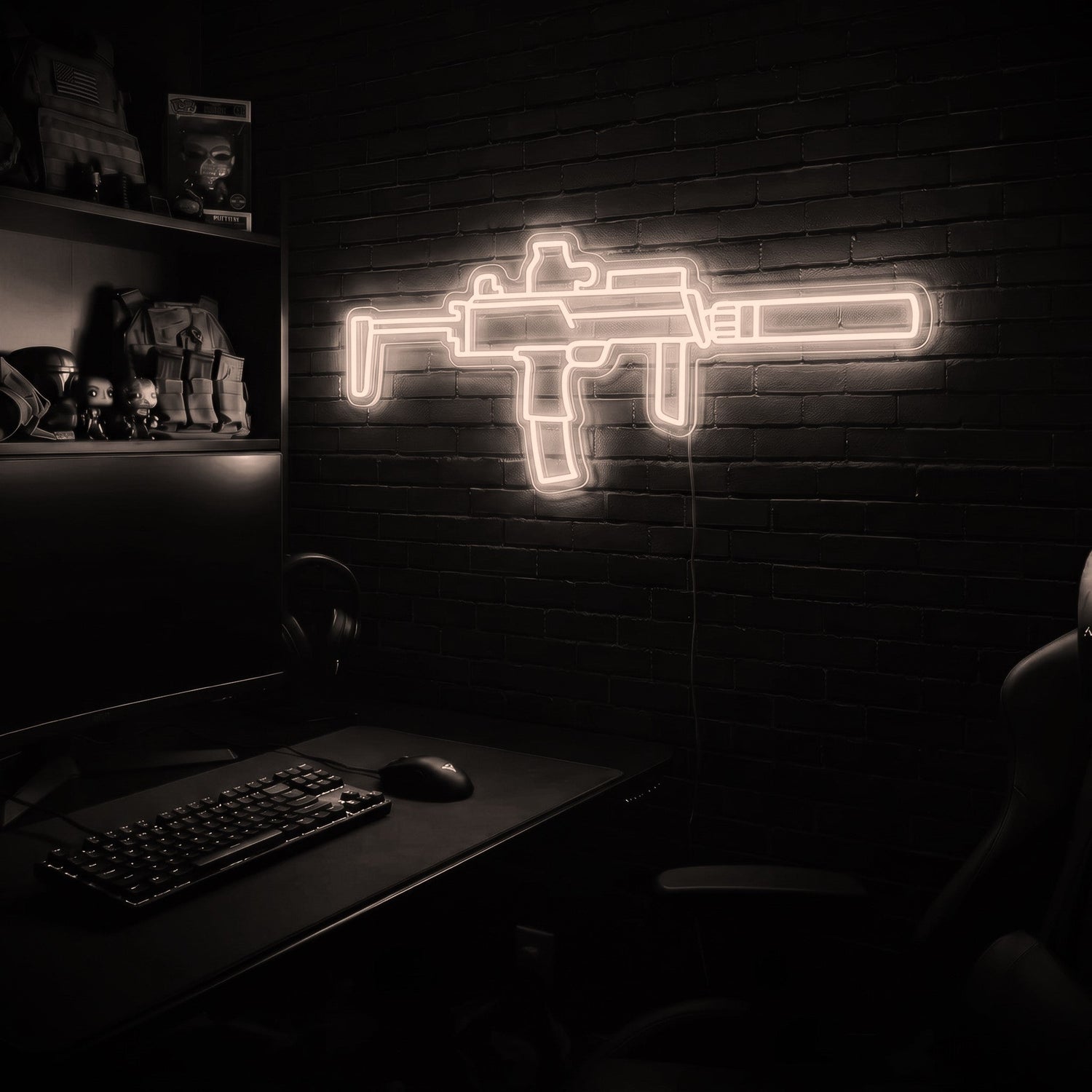 MP7 premium LED neon sign - Warm White