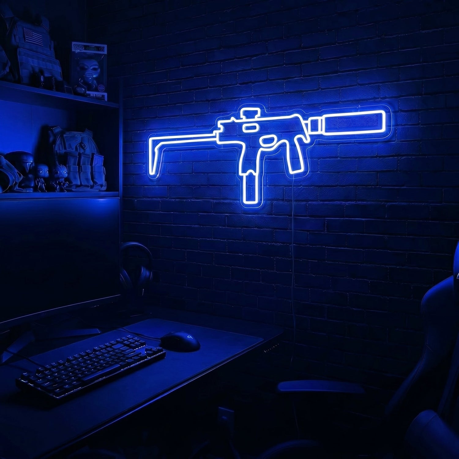 MP9 premium LED neon sign - Blue